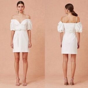 Keepsake Uptown Mini Dress In Porcelain Size 6